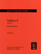 Hekkan II Piano Trio Score cover